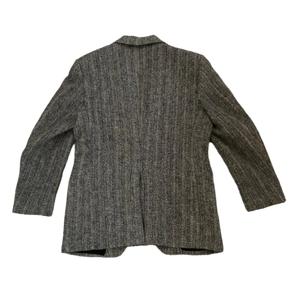 VTG KUPP Kuppenheimer Mens Blazer 2 Button Herringbone Tweed Wool Jacket Size 42